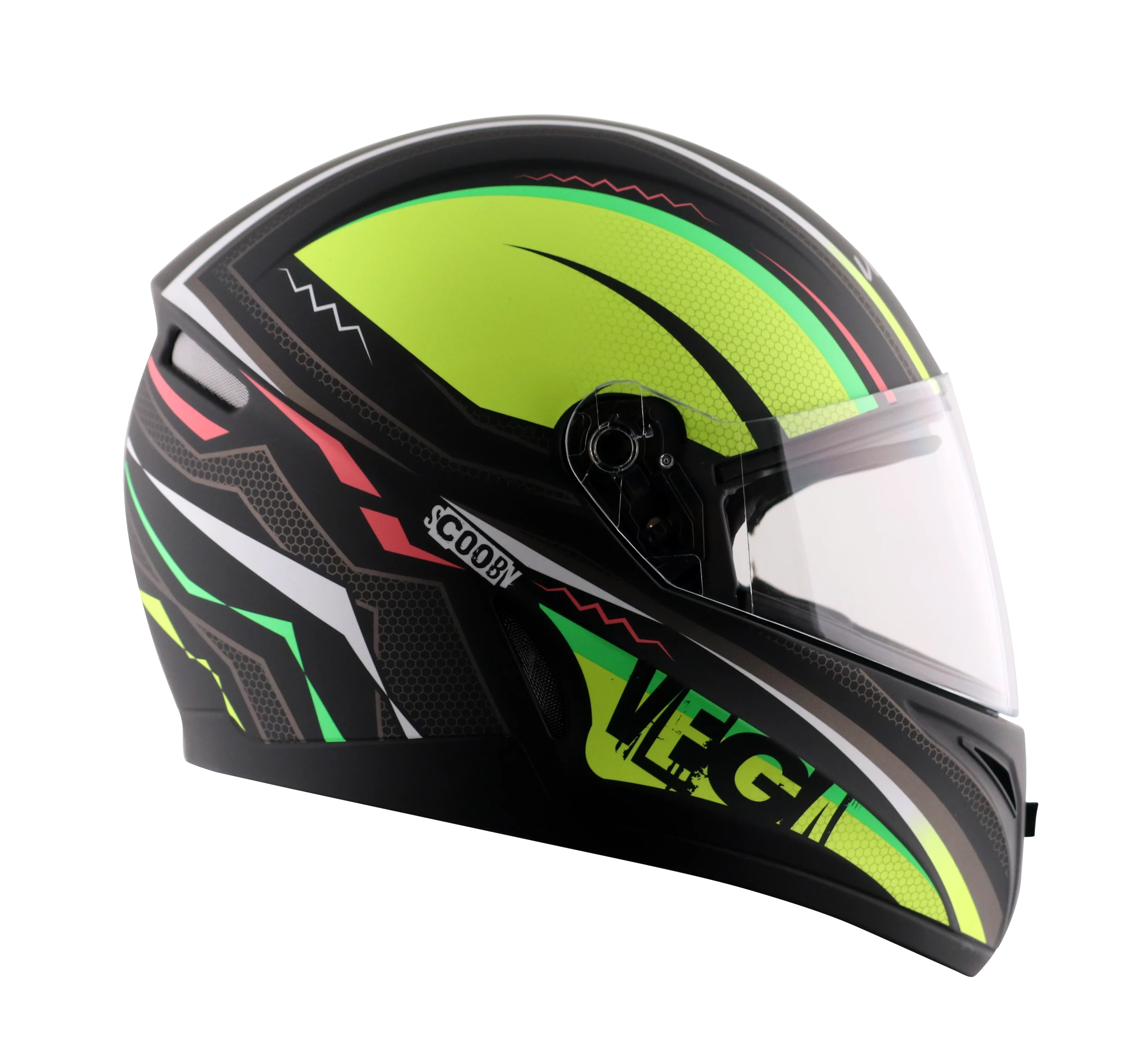 Vega Breeze Dx Scooby Dull Black Neon Yellow - Image 2