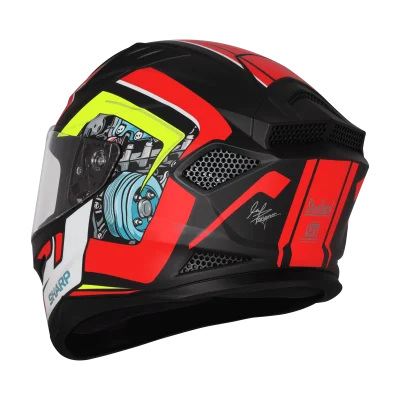 Steel Bird SBH 25 Sharp Spiky Black Red