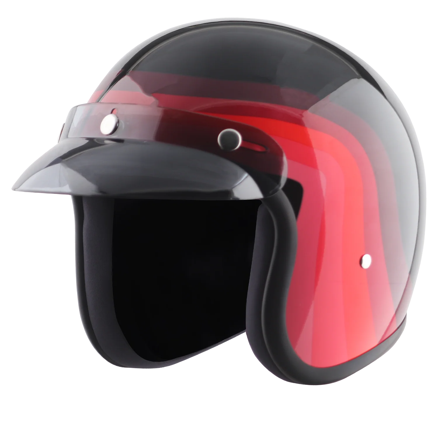 Vega Jet W/peak Urban Black Red