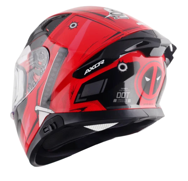 Axor Apex Deadpool Red Black - DJ Helmets