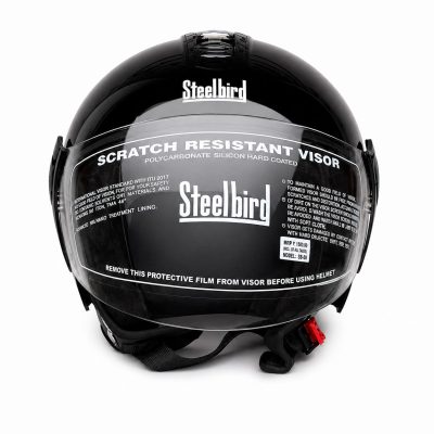 Steel Bird SBH 05 Gloss Black Helmet