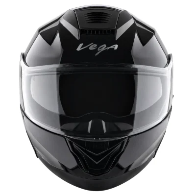 Vega Boolean Flip up Helmet w/spoiler Black