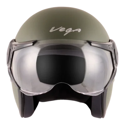 Vega Jet W/ Visor dull army green