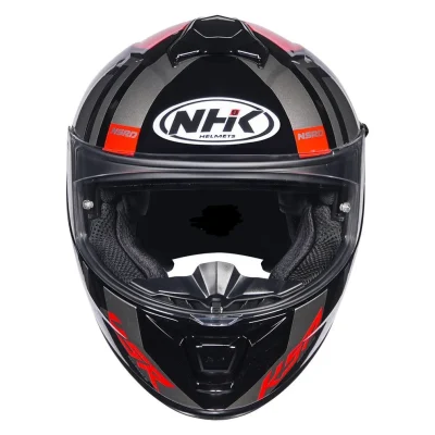 K5R SHIELD BLACK SILVER RED GLOSSY