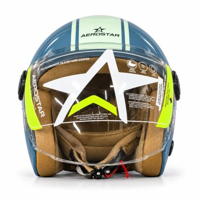 Aerostar vino L/Visor shark skin blue green
