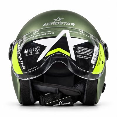 Aerostar Vino Glossy Matt Military Green S/visor