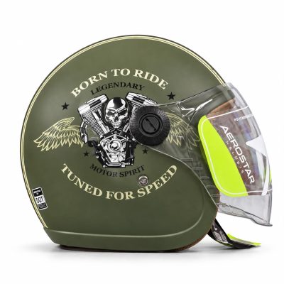 Aerostar vino L/Visor Matt military yellow